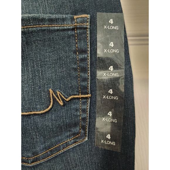 NWT Maurices Mid Rise Straight Leg sz 4 Xlong - Picture 4 of 5